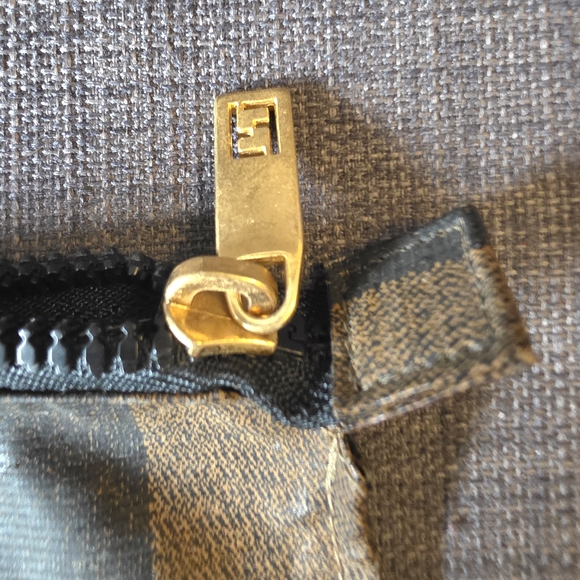 FENDI Penguin Stripe Large Clutch Zip Pouch - Picture 6 of 16